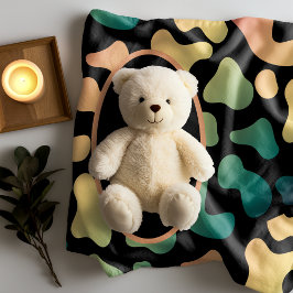 Personalisierte grüne Kuh Druck Sherpa Blankon Sherpadecke