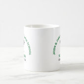 Personalisierte Grüne Lacrosse-Mannschaft der High Kaffeetasse (Mittel)