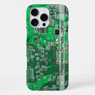 Personalisierte grüne Leiterplatte für IT-Experten iPhone 16 Pro Max Hülle