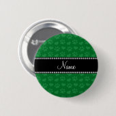 Personalisierte grüne Namensherzen und Button (Vorne & Hinten)