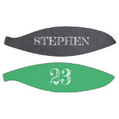 Personalisierte grüne Namensnummer: Chalkboard-Ätz Basketball (Panele)