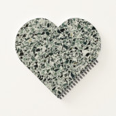 Personalisierte Grüne Terrazzo Notizblock (Rückseite)