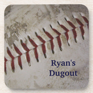 Personalisierte Grunge Baseball-Untersetzer - Set Getränkeuntersetzer