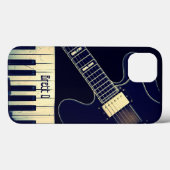 Personalisierte Grunge Piano Keyboard Gitarre Case-Mate iPhone Hülle (Rückseite (Horizontal))