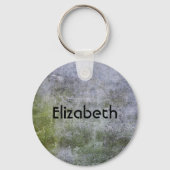 Personalisierte Grunge Stone Wall Textur Schlüsselanhänger (Vorderseite)