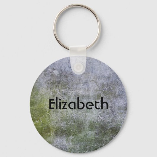 Personalisierte Grunge Stone Wall Textur Schlüsselanhänger (Vorderseite)