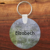 Personalisierte Grunge Stone Wall Textur Schlüsselanhänger (Vorderseite)