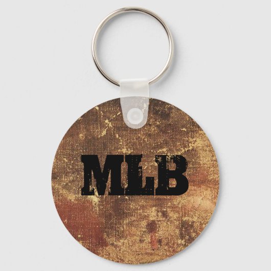 Personalisierte Grunge-Textur Schlüsselanhänger (Vorderseite)