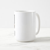 Personalisierte Gruppe 4 Foto Collage Monogramm Kaffeetasse (VorderseiteRechts)