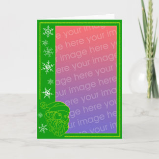 Personalisierte Gruß-Karte Weihnachtsmanns Feiertagskarte