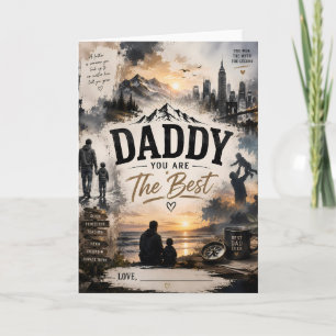 Personalisierte Grußkarte Daddy The Best Karte