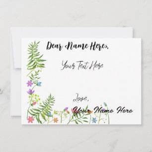 Personalisierte Grußkarte Dankeskarte