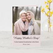 Personalisierte Grußkarte der Großmutter Karte (Gelbe Blume)