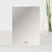 Personalisierte Grußkarte für das Pferderücken Karte (Rückseite)