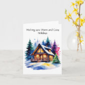 Personalisierte Grußkarte für gemütliche Kabine Karte (Gelbe Blume)