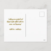 Personalisierte Grußkarte für Ostern Feiertagspostkarte (Rückseite)