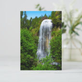 Personalisierte Grußkarte für Wasserfall Dankeskarte (Stehend Vorderseite)