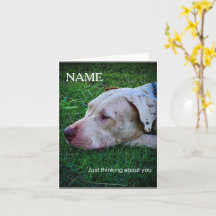 Personalisierte Grußkarte mit Hund