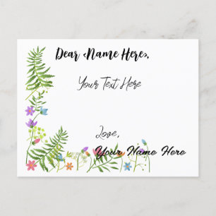 Personalisierte Grußkarte Postkarte