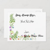 Personalisierte Grußkarte Postkarte (Vorne/Hinten)