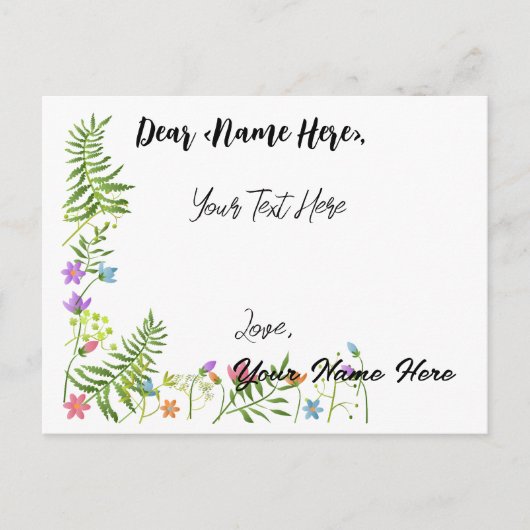 Personalisierte Grußkarte Postkarte (Vorderseite)