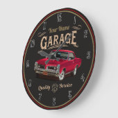 Personalisierte GTO Classic Car Garage Große Uhr (Winkel)