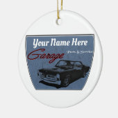 Personalisierte GTO Garage Keramik Ornament (Links)