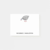 Personalisierte Guinea Fowl Post-it-Notes Post-it Klebezettel (Vorderseite)