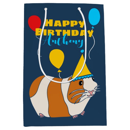 Personalisierte Guinea Mittlere Geschenktüte (Vorderseite)