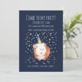 Personalisierte Guinea Party Einladung (Stehend Vorderseite)