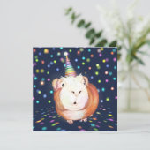 Personalisierte Guinea Party Einladung (Stehend Vorderseite)