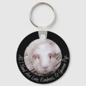 Personalisierte Guinea Schweinefleisch/Besitzer vo Schlüsselanhänger (Vorderseite)