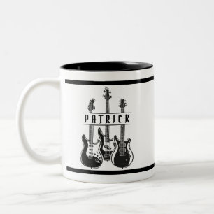 Personalisierte Guitar Player Geschenkidee Tasse f