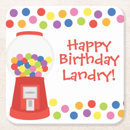 Personalisierte Gumballs Untersetzer (Vorderseite)