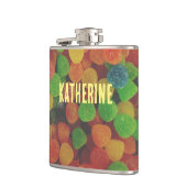 Personalisierte Gumdrops Süßigkeiten Eigenwillig Flachmann (Links)