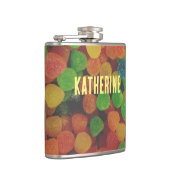 Personalisierte Gumdrops Süßigkeiten Eigenwillig Flachmann (Rechts)