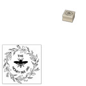 Personalisierte Gummi-Briefmarke - HoneyBee Jar Gummistempel (Stempel)