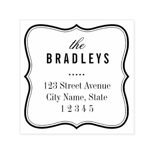 Personalisierte Gummi-Briefmarke Permastempel (Design)