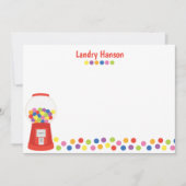 Personalisierte Gummibälle Dankeskarte (Vorderseite)