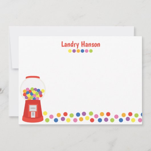 Personalisierte Gummibälle Dankeskarte (Vorderseite)