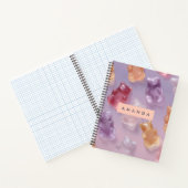 Personalisierte Gummibärmuster Notizblock (Innenseite)