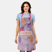 Personalisierte Gummibärmuster Schürze (Getragen)