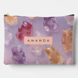 Personalisierte Gummibärmuster Zubehörtasche