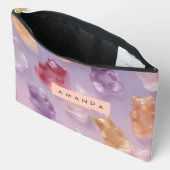 Personalisierte Gummibärmuster Zubehörtasche (Offen)