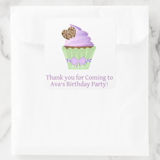 Personalisierte Gunst Aufkleber Kinder Party (Tasche)