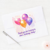 Personalisierte Gunst Aufkleber Kinder Party (Umschlag)