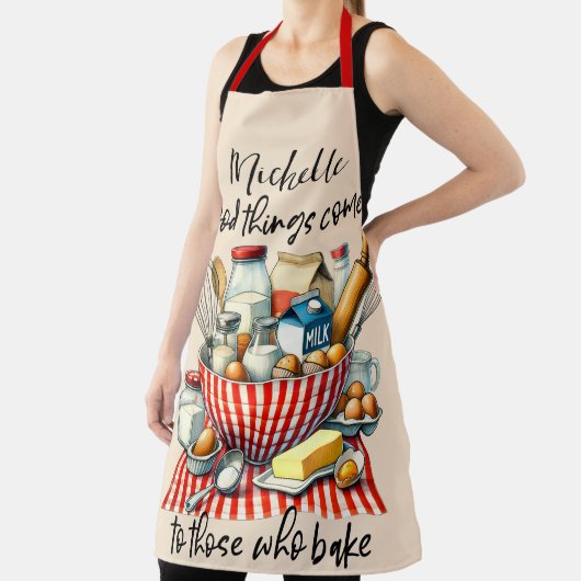 Personalisierte Gutes kommt denen, die backen Schürze (InSitu)