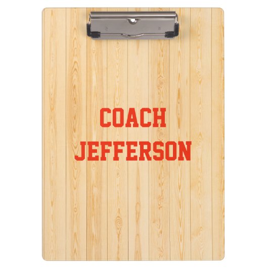 Personalisierte Gym-Zwischenablage für Reisebusse Klemmbrett (Vorderseite)