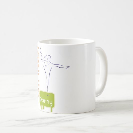 Personalisierte GYMNASTICS Kinder Tasse genannt (VorderseiteRechts)