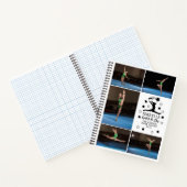 Personalisierte Gymnastik 5 Jahr der Fotocollage Notizblock (Innenseite)